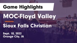 MOC-Floyd Valley  vs Sioux Falls Christian  Game Highlights - Sept. 10, 2022