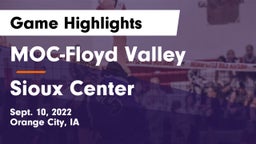 MOC-Floyd Valley  vs Sioux Center  Game Highlights - Sept. 10, 2022