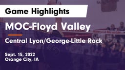MOC-Floyd Valley  vs Central Lyon/George-Little Rock  Game Highlights - Sept. 15, 2022