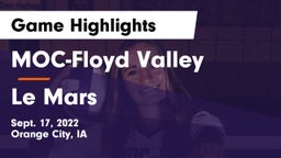 MOC-Floyd Valley  vs Le Mars  Game Highlights - Sept. 17, 2022