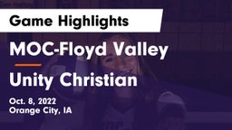 MOC-Floyd Valley  vs Unity Christian  Game Highlights - Oct. 8, 2022