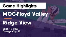 MOC-Floyd Valley  vs Ridge View  Game Highlights - Sept. 16, 2023