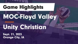 MOC-Floyd Valley  vs Unity Christian  Game Highlights - Sept. 21, 2023