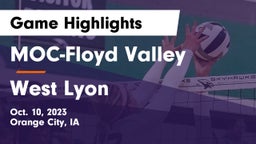 MOC-Floyd Valley  vs West Lyon  Game Highlights - Oct. 10, 2023