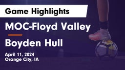 MOC-Floyd Valley  vs Boyden Hull Game Highlights - April 11, 2024