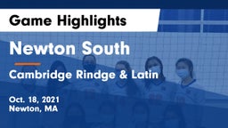 Newton South  vs Cambridge Rindge & Latin  Game Highlights - Oct. 18, 2021