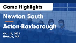 Newton South  vs Acton-Boxborough  Game Highlights - Oct. 14, 2021