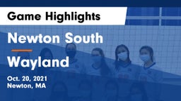 Newton South  vs Wayland  Game Highlights - Oct. 20, 2021
