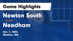 Newton South  vs Needham  Game Highlights - Oct. 7, 2022