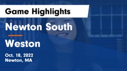 Newton South  vs Weston  Game Highlights - Oct. 18, 2022