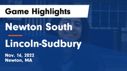 Newton South  vs Lincoln-Sudbury  Game Highlights - Nov. 16, 2022