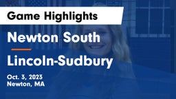 Newton South  vs Lincoln-Sudbury  Game Highlights - Oct. 3, 2023
