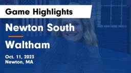 Newton South  vs Waltham  Game Highlights - Oct. 11, 2023