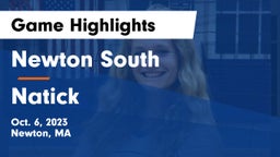 Newton South  vs Natick  Game Highlights - Oct. 6, 2023