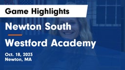 Newton South  vs Westford Academy  Game Highlights - Oct. 18, 2023