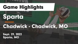 Sparta  vs Chadwick  - Chadwick, MO Game Highlights - Sept. 29, 2022