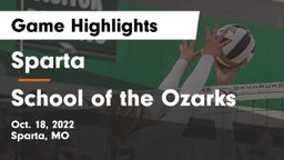 Sparta  vs School of the Ozarks Game Highlights - Oct. 18, 2022