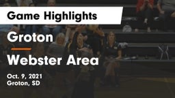 Groton  vs Webster Area  Game Highlights - Oct. 9, 2021