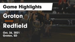Groton  vs Redfield  Game Highlights - Oct. 26, 2021