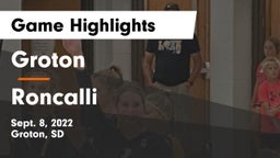Groton  vs Roncalli Game Highlights - Sept. 8, 2022
