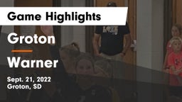 Groton  vs Warner  Game Highlights - Sept. 21, 2022