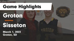Groton  vs Sisseton  Game Highlights - March 1, 2022