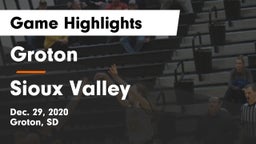 Groton  vs Sioux Valley  Game Highlights - Dec. 29, 2020