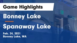 Bonney Lake  vs Spanaway Lake  Game Highlights - Feb. 24, 2021