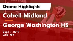 Cabell Midland  vs George Washington HS Game Highlights - Sept. 7, 2019