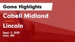 Cabell Midland  vs Lincoln  Game Highlights - Sept. 3, 2020