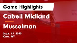Cabell Midland  vs Musselman  Game Highlights - Sept. 19, 2020