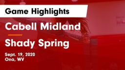 Cabell Midland  vs Shady Spring  Game Highlights - Sept. 19, 2020