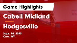 Cabell Midland  vs Hedgesville  Game Highlights - Sept. 26, 2020
