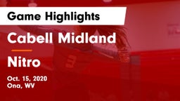 Cabell Midland  vs Nitro  Game Highlights - Oct. 15, 2020
