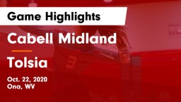 Cabell Midland  vs Tolsia  Game Highlights - Oct. 22, 2020