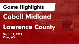 Cabell Midland  vs Lawrence County  Game Highlights - Sept. 11, 2021