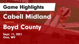 Cabell Midland  vs Boyd County Game Highlights - Sept. 11, 2021