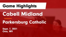 Cabell Midland  vs Parkersburg Catholic  Game Highlights - Sept. 7, 2021