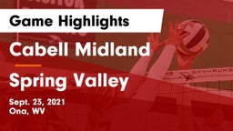 Cabell Midland  vs Spring Valley Game Highlights - Sept. 23, 2021