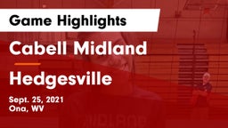 Cabell Midland  vs Hedgesville  Game Highlights - Sept. 25, 2021