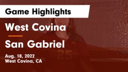 West Covina  vs San Gabriel   Game Highlights - Aug. 18, 2022