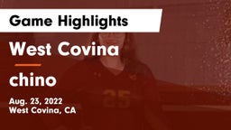 West Covina  vs chino   Game Highlights - Aug. 23, 2022