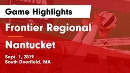 Frontier Regional  vs Nantucket  Game Highlights - Sept. 1, 2019