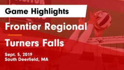 Frontier Regional  vs Turners Falls Game Highlights - Sept. 5, 2019