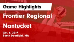 Frontier Regional  vs Nantucket  Game Highlights - Oct. 6, 2019