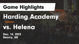 Harding Academy  vs vs. Helena Game Highlights - Dec. 14, 2023