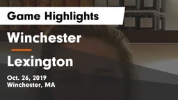 Winchester  vs Lexington  Game Highlights - Oct. 26, 2019