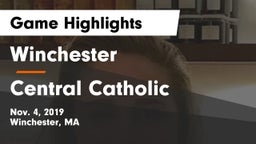 Winchester  vs Central Catholic  Game Highlights - Nov. 4, 2019