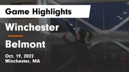 Winchester  vs Belmont  Game Highlights - Oct. 19, 2022