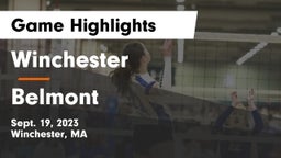 Winchester  vs Belmont Game Highlights - Sept. 19, 2023